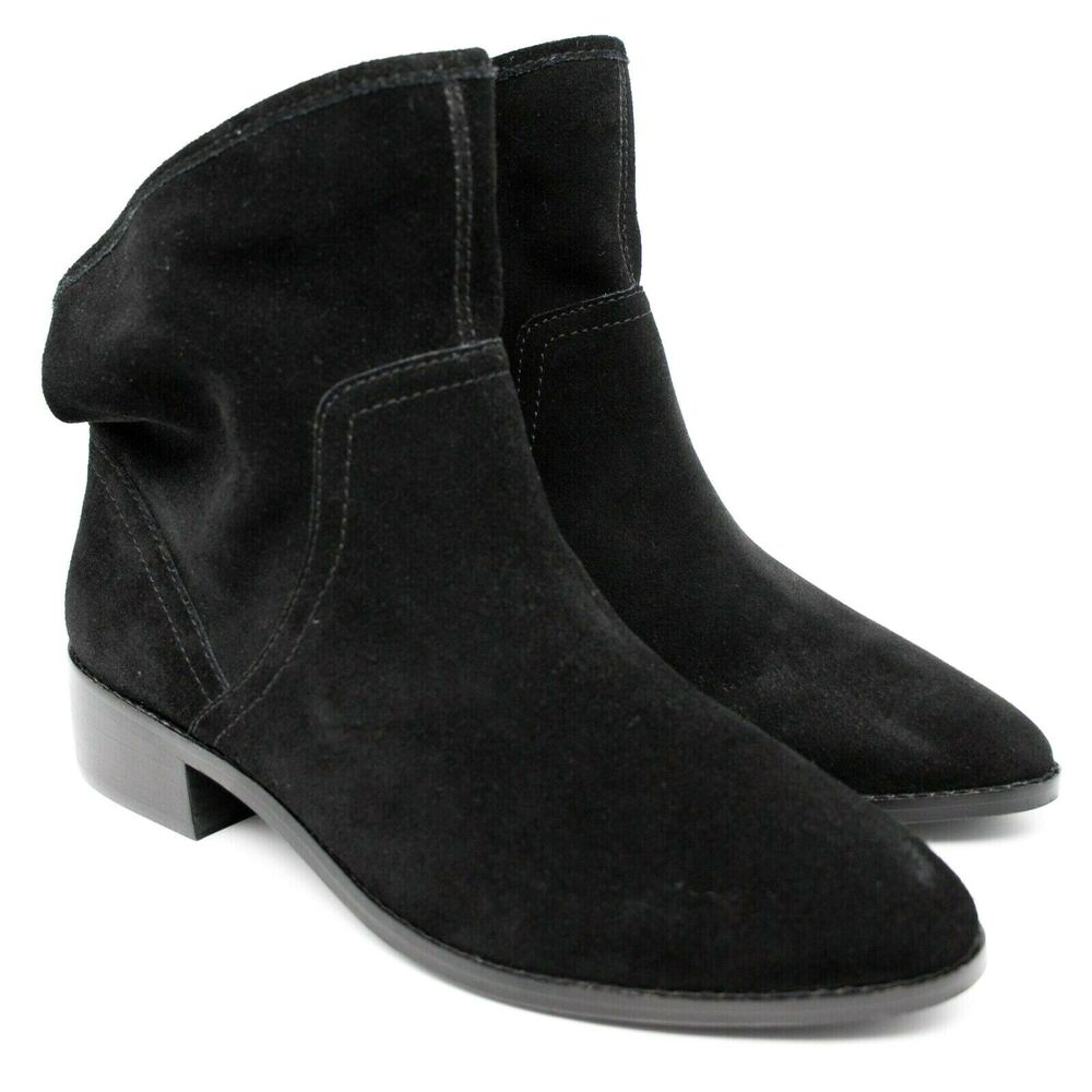 LUCKY BRAND Lollin Black Suede Ankle Boots SIZE 7.5